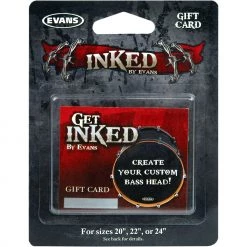 Evans Inked Custom Bass Drumhead Gift Card
