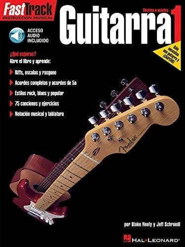 Hal Leonard Guitar Books Fast Track Guitar - Book 1 - Spanish Edition 3 Hal Leonard Guitar Books Fast Track Guitar - Book 1 - Spanish Edition
