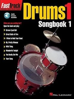 Hal Leonard FastTrack Drum Song Book 1 Drum Books