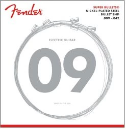 Fender 3250 Super Bullet Nickel Plated Steel Electric Guitar Strings Set, 3250L (.009-.042) | 0733250403