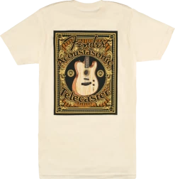 Fender Acoustasonic Telecaster T-Shirt, Cream, L