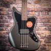 Squier Affinity Series Jaguar Bass H | Charcoal Frost Metallic With An Indian Laurel Fingerboard Guitar