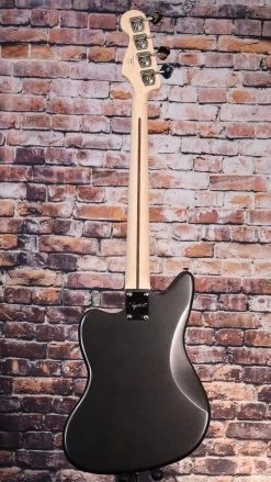 Squier Affinity Series Jaguar Bass H | Charcoal Frost Metallic With An Indian Laurel Fingerboard Guitar