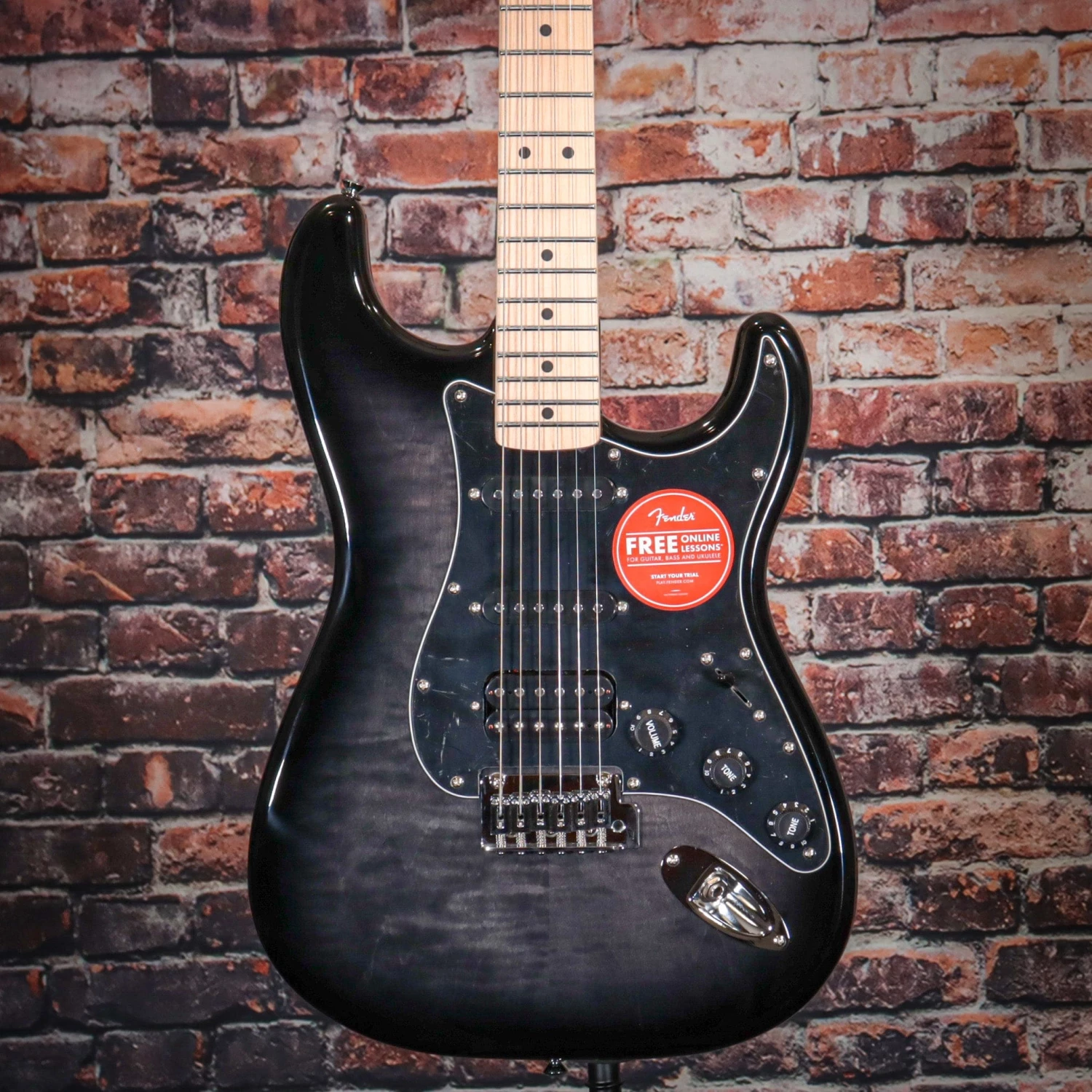 Guitar Squier Affinity Series Stratocaster FMT HSS | Black Burst Maple FB 3 Guitar Squier Affinity Series Stratocaster FMT HSS | Black Burst Maple FB