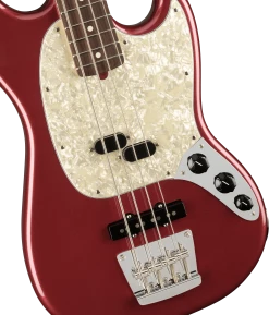 Guitar Fender American Performer Mustang Bass, Aubergine