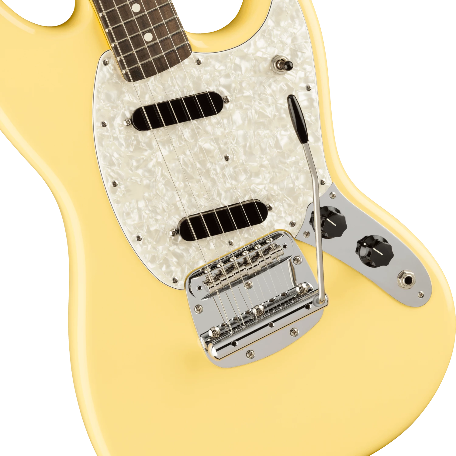 Fender American Performer Mustang, Vintage White Guitar 6 Fender American Performer Mustang, Vintage White Guitar