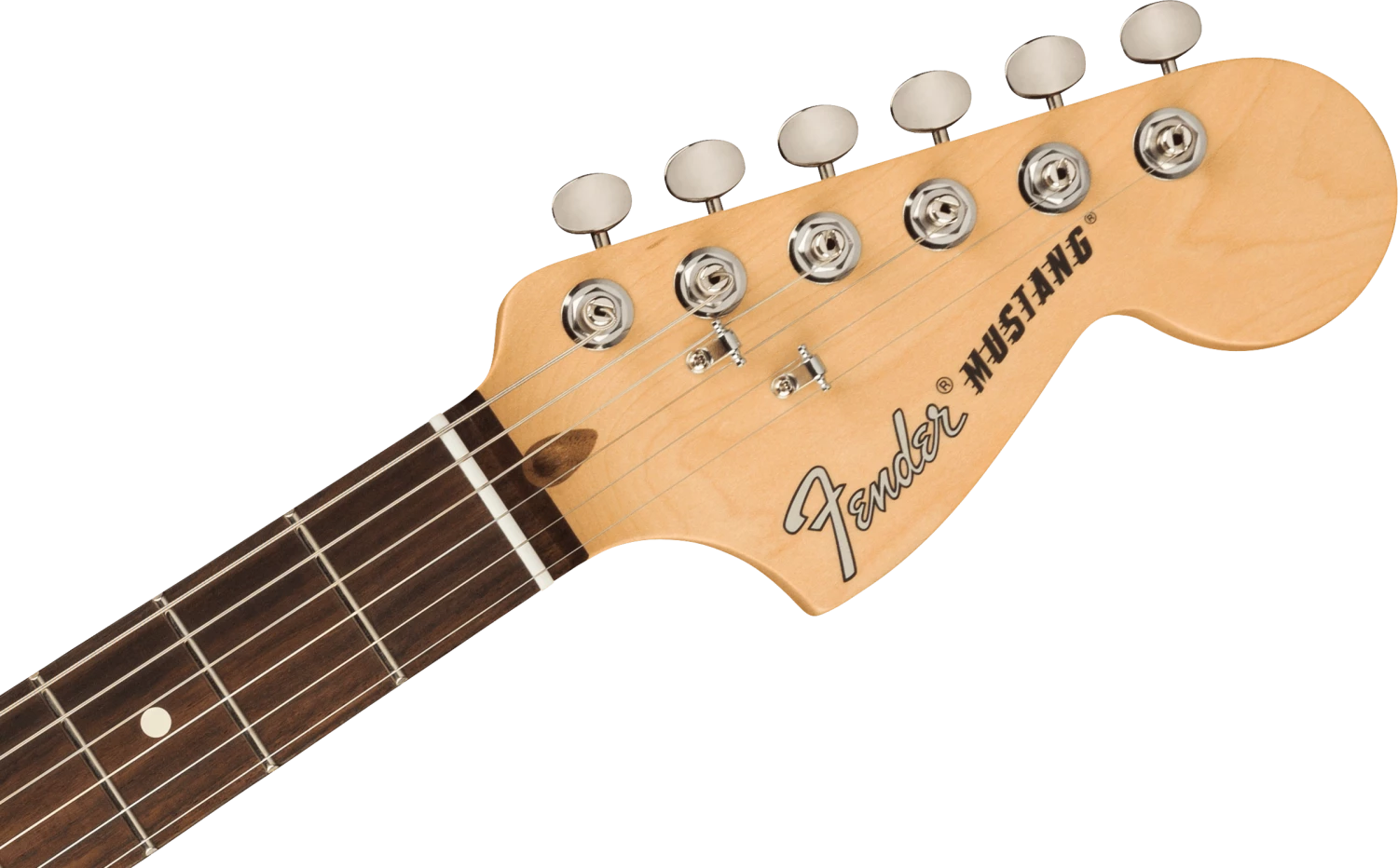 Fender American Performer Mustang, Vintage White Guitar 8 Fender American Performer Mustang, Vintage White Guitar