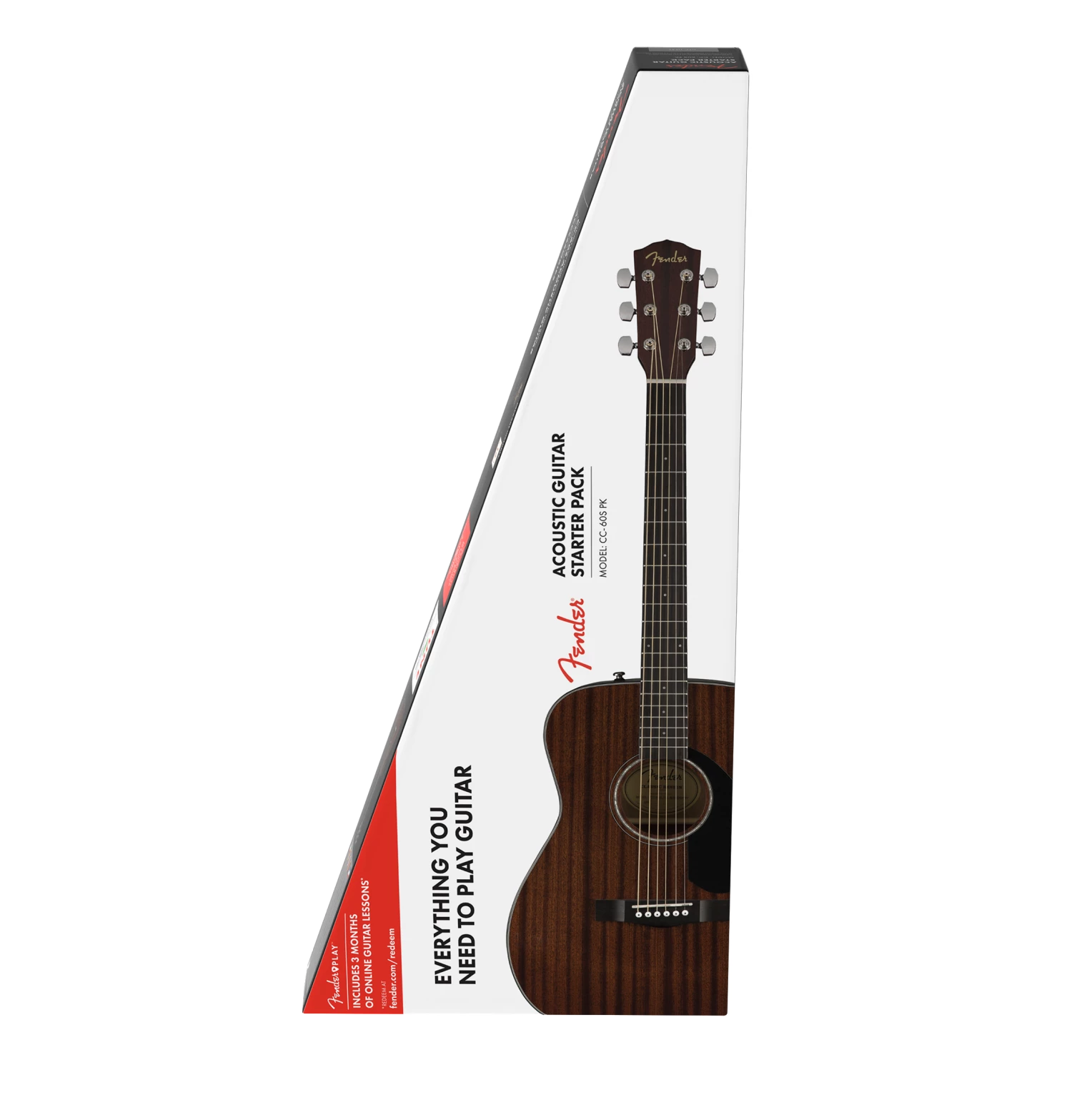 Fender CC-60S V2 Mahogany Acoustic Guitar Pack 3 Fender CC-60S V2 Mahogany Acoustic Guitar Pack