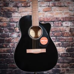 Fender CC-60SCE Concert Acoustic Guitar | Black/Walnut