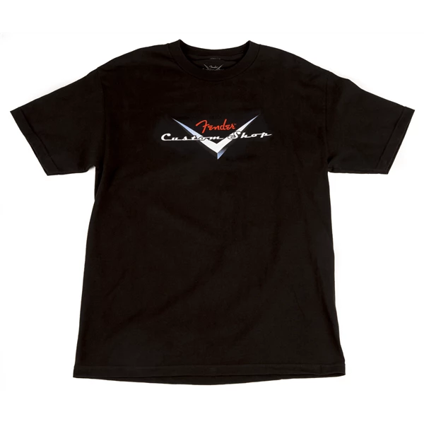 Fender Custom Shop Original Logo T-Shirt, Black, M | 9101359406 Guitar Accessories 3 Fender Custom Shop Original Logo T-Shirt, Black, M | 9101359406 Guitar Accessories