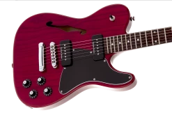 Fender Jim Adkins JA-90 Telecaster Thinline, Crimson Transparent Red Guitar 11 Fender Jim Adkins JA-90 Telecaster Thinline, Crimson Transparent Red Guitar