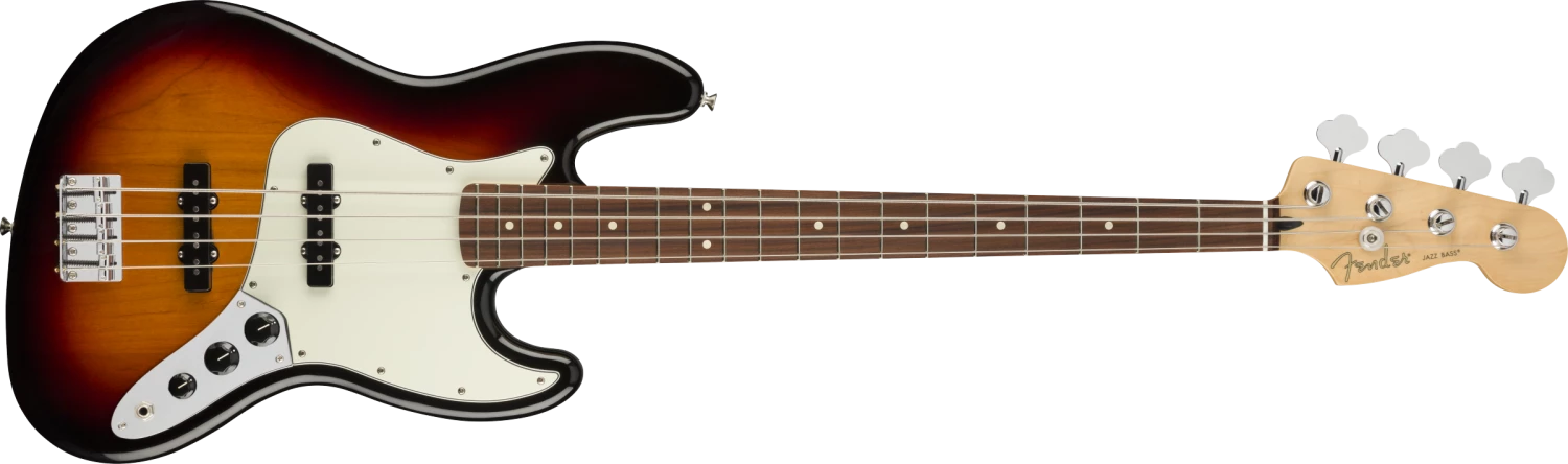 Fender Player Jazz Bass, 3-Color Sunburst 3 Fender Player Jazz Bass, 3-Color Sunburst