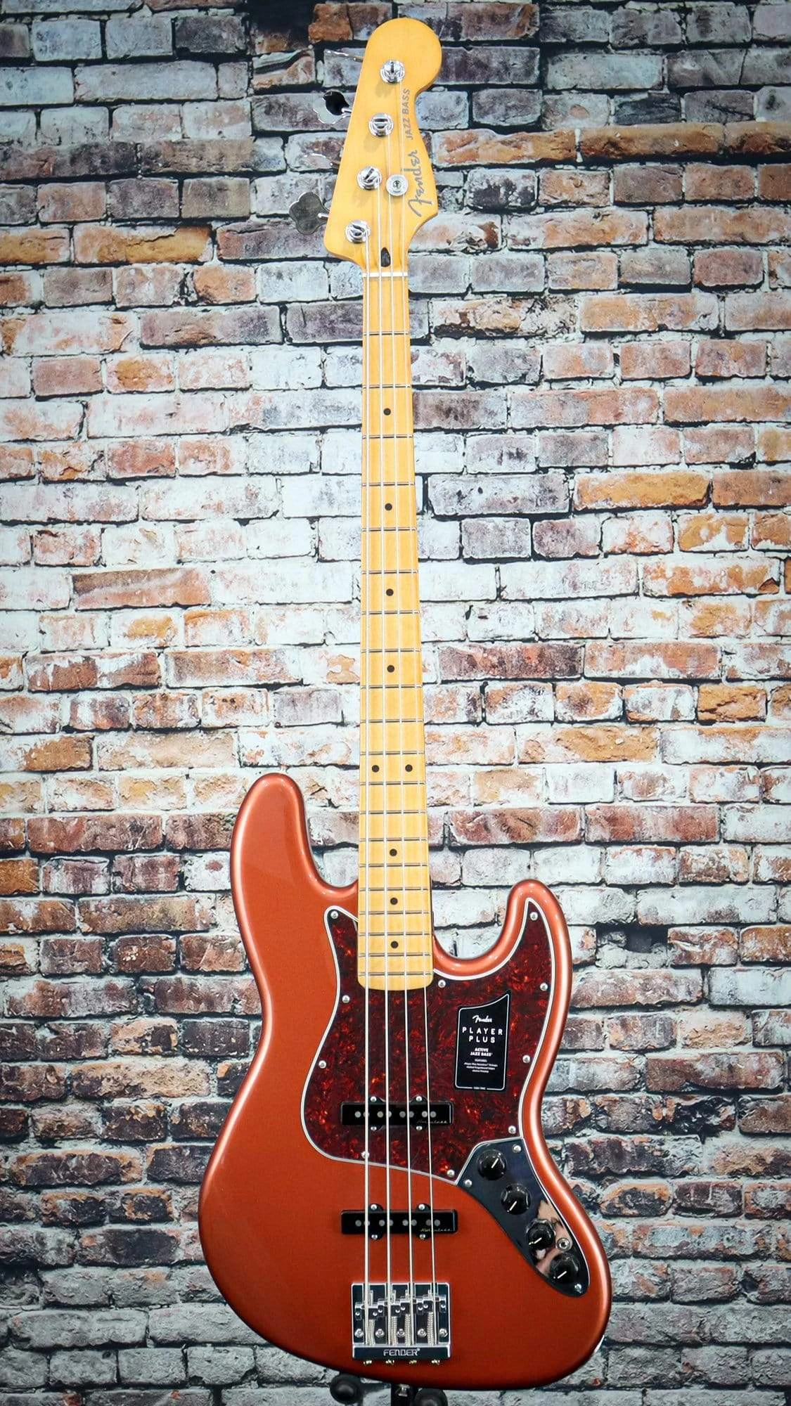 Guitar Fender Player Plus Active Jazz Bass | Aged Candy Apple Red 4 Guitar Fender Player Plus Active Jazz Bass | Aged Candy Apple Red