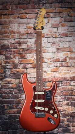 Fender Player Plus Stratocaster | Pau Ferro Aged Candy Apple Red Guitar