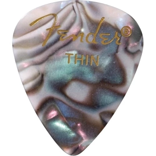 Guitar Accessories Fender Premium Celluloid 351 Shape Picks, Thin, Abalone, 12-Pack | 0980351757 3 Guitar Accessories Fender Premium Celluloid 351 Shape Picks, Thin, Abalone, 12-Pack | 0980351757