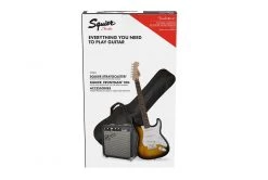 Squier Stratocaster Electric Guitar Starter Pack | Brown Sunburst