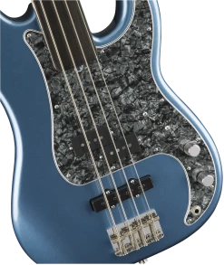 Fender Tony Franklin Fretless Precision Bass, Lake Placid Blue Guitar
