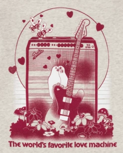 Fender Womens Love Sweatshirt, Maroon Guitar Accessories