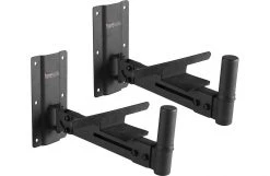 Gator Frameworks Adjustable Wall Mountable Speaker Stands (pair); 100lbs. Weight Capacity Pro Audio Accessories
