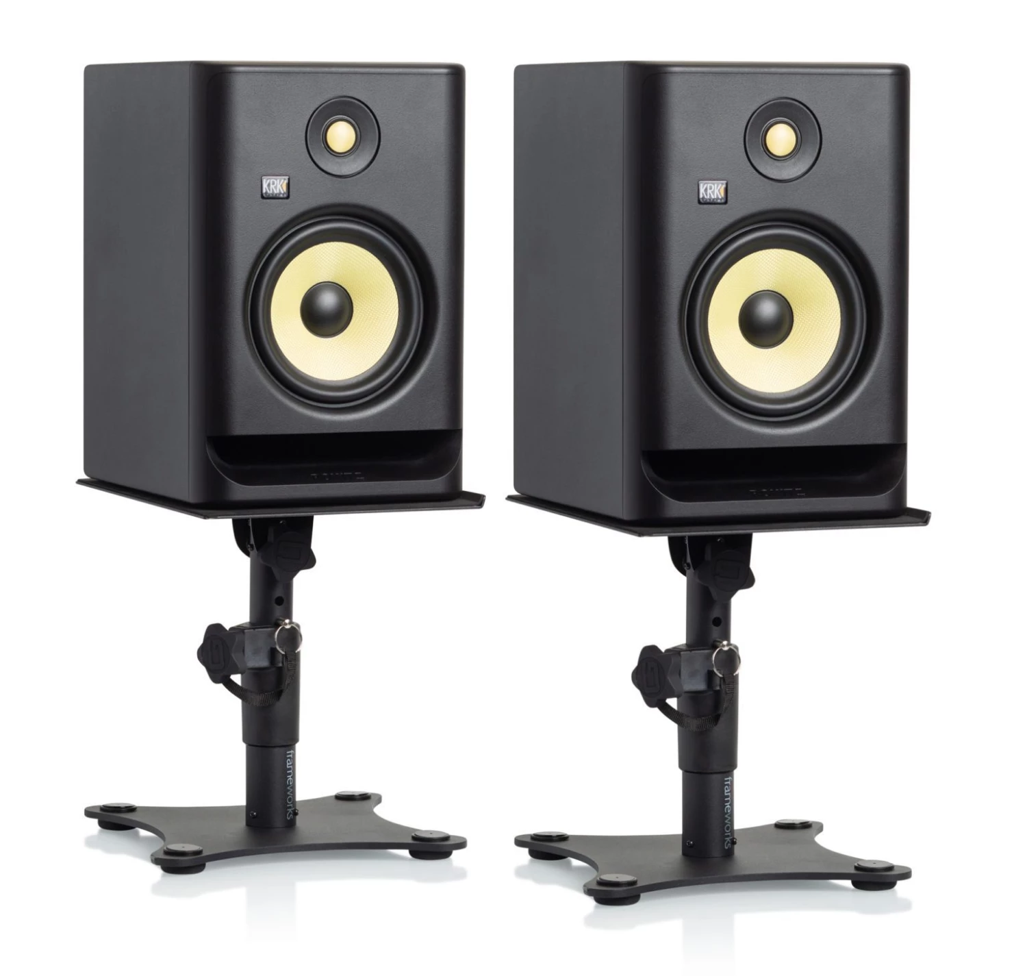 Pro Audio Accessories Gator Cases Adjustable Desktop Studio Monitor Stands (Pair) 4 Pro Audio Accessories Gator Cases Adjustable Desktop Studio Monitor Stands (Pair)