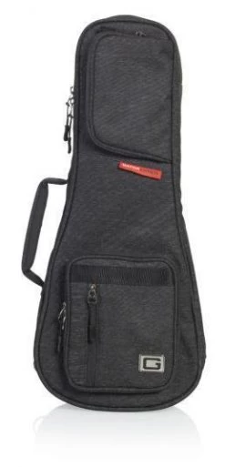 Gator Cases Transit Series Soprano Ukulele Bag | Black Folk Instrument Accessories