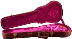 Guitar Accessories Gator GW-LP-BROWN Gibson Les Paul Guitar Deluxe Wood Case, Brown