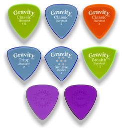 Guitar Accessories Gravity Picks Variety Pack | 8-Picks