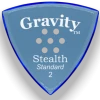 Gravity Picks Gravity Stealth Standard Guitar Pick Multi-Hole Grip | 2.0mm 2 Gravity Picks Gravity Stealth Standard Guitar Pick Multi-Hole Grip | 2.0mm