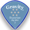 Gravity Picks Guitar Accessories Gravity Sunrise Big Mini Guitar Pick | Multi-Hole Grip | 2.0mm