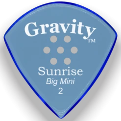 Gravity Picks Guitar Accessories Gravity Sunrise Big Mini Guitar Pick | Multi-Hole Grip | 2.0mm