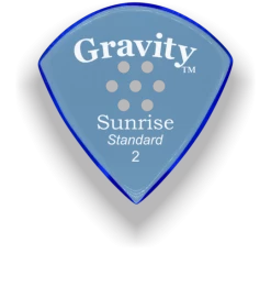 Gravity Picks Gravity Sunrise Standard Guitar Pick | Multi-Hole Grip | 2.0mm Guitar Accessories