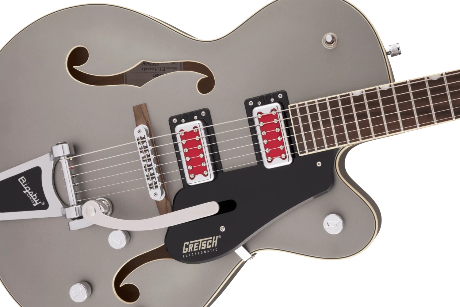 Gretsch Electromatic "Rat Rod" Hollow Body Single Cut With Bigsby, Matte Phantom Metallic Guitar 7 Gretsch Electromatic "Rat Rod" Hollow Body Single Cut With Bigsby, Matte Phantom Metallic Guitar