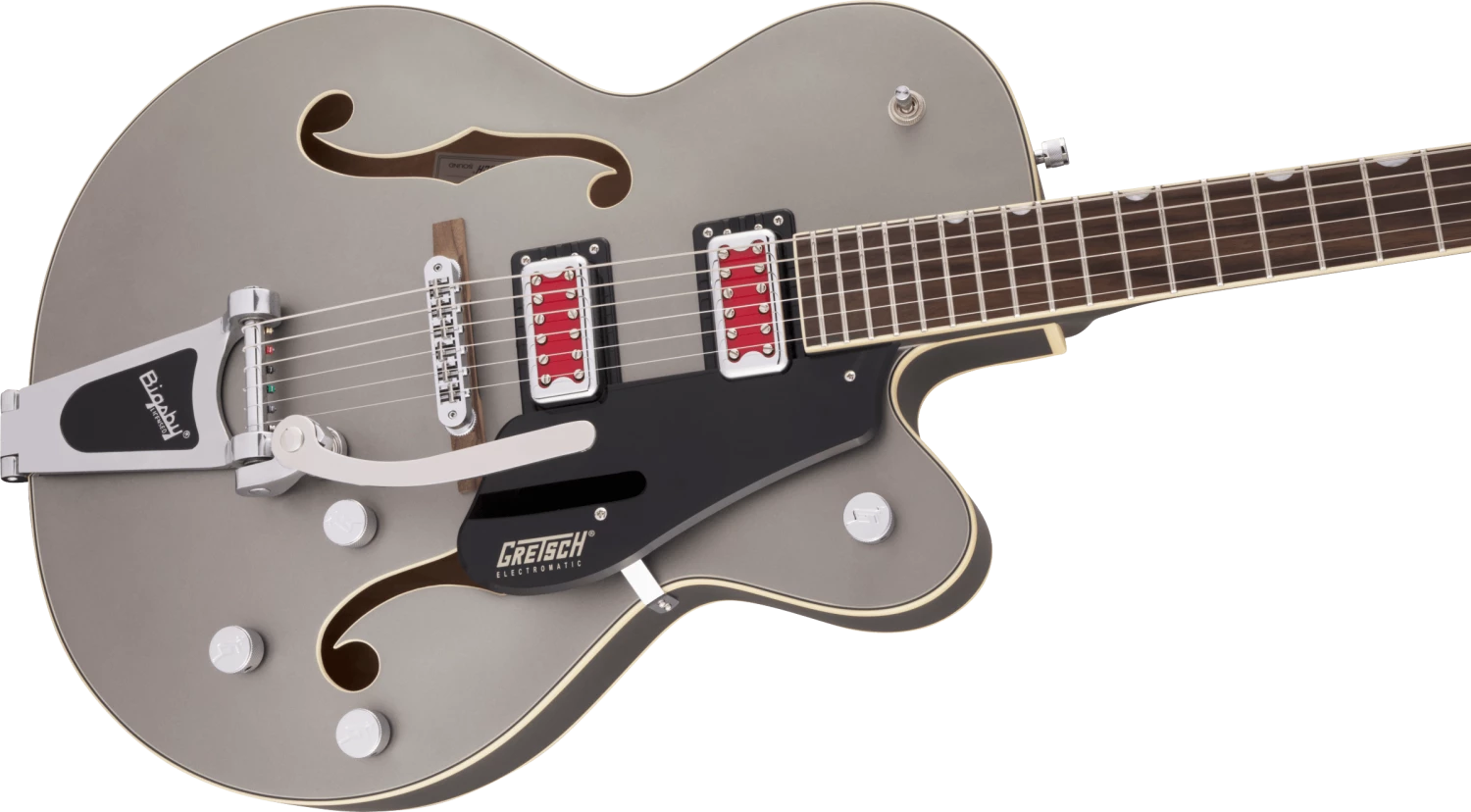 Gretsch Electromatic "Rat Rod" Hollow Body Single Cut With Bigsby, Matte Phantom Metallic Guitar 8 Gretsch Electromatic "Rat Rod" Hollow Body Single Cut With Bigsby, Matte Phantom Metallic Guitar