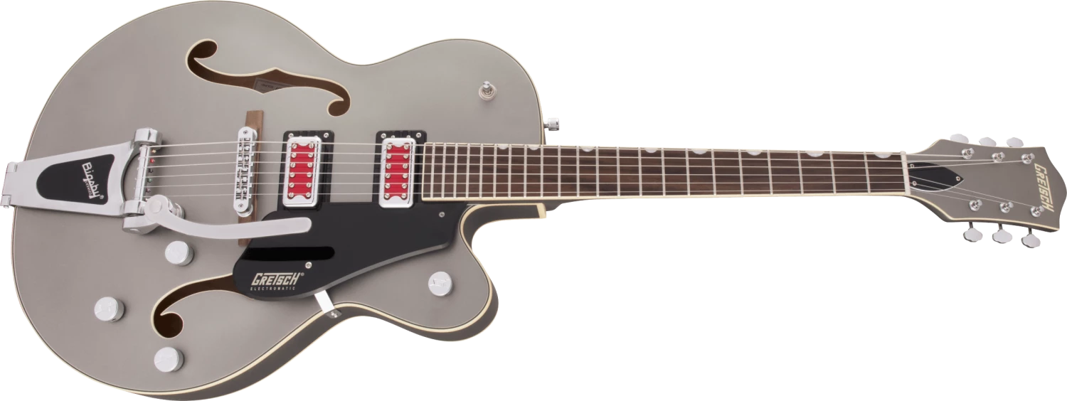 Gretsch Electromatic "Rat Rod" Hollow Body Single Cut With Bigsby, Matte Phantom Metallic Guitar 5 Gretsch Electromatic "Rat Rod" Hollow Body Single Cut With Bigsby, Matte Phantom Metallic Guitar