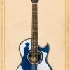 H JIMENEZ Guitar H. Jimenez Bajo Quinto El Patron Series Acoustic-Electric | Blue