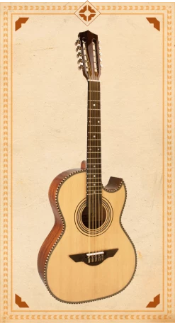 H JIMENEZ H. Jimenez El Esta'ndar (The Standard) Bajo Quinto Guitar