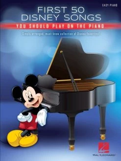 Piano Books Hal Leonard First 50 Disney Songs You Should Play On The Piano