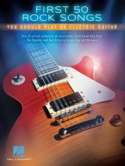 Hal Leonard First 50 Rock Songs Electric Guitar Guitar Books