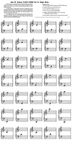 Piano Books Hal Leonard Music Note Flash Cards