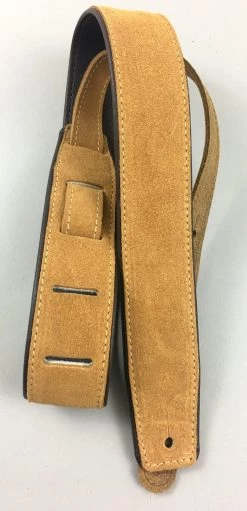 Henry Heller 2" Sued Strap W/ Leather Piping Guitar Accessories