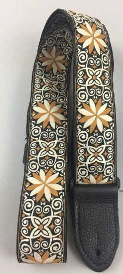Guitar Accessories Henry Heller HJQ2 2" Deluxe Multi-Color Jacquard Guitar Strap