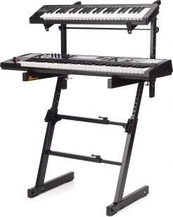 Hercules AutoLock Z-Style Keyboard Stand With Second Tier