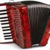 Hohner 12 Bass Beginner Piano Accordion - Pearl Red | Hohnica 1303