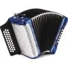 Hohner Corona II G/C/F Accordion With Bag And Straps | Dark Blue 1 Hohner Corona II G/C/F Accordion With Bag And Straps | Dark Blue