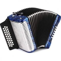 Hohner Corona II G/C/F Accordion With Bag And Straps | Dark Blue