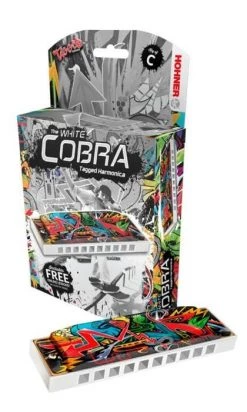 Hohner White Cobra Harmonica | Key Of C