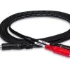 Hosa 1/4" TRS To Dual RCA Insert Cable | TRS-203