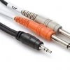 Hosa CMP 159 | Stereo Breakout Cable | 3.5 Mm TRS To Dual 1/4" Inch TS | 10' Foot Pro Audio Accessories 2 Hosa CMP 159 | Stereo Breakout Cable | 3.5 Mm TRS To Dual 1/4" Inch TS | 10' Foot Pro Audio Accessories