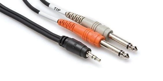 Hosa CMP 159 | Stereo Breakout Cable | 3.5 Mm TRS To Dual 1/4" Inch TS | 10' Foot Pro Audio Accessories 3 Hosa CMP 159 | Stereo Breakout Cable | 3.5 Mm TRS To Dual 1/4" Inch TS | 10' Foot Pro Audio Accessories