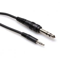 Hosa CMS-110 Stereo Interconnect Cable | 3.5mm TRS To 1/4 TRS Pro Audio Accessories